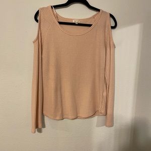 Pink Cutout Sweater